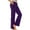 Purple, variant on Ohufall Women's Casual Sweatpants Fashion Solid Color Elastic Waist Trousers Loose Lightweight Workout Pants with Pockets