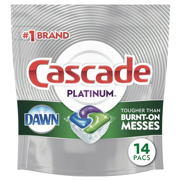 Cascade Platinum Dishwasher Pods, ActionPacs Dishwasher Detergent Tabs