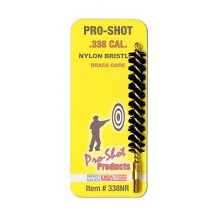 - PRO-SHOT NYLON RIFLE BRUSH .338 CAL