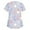 Purple, variant on QATAINLAV Easter Scrubs for Women Bunny Egg Hunt Print Medical Scrub Tops Holiday Working Uniform Tunic Blouse with Pockets Limited Time Sales of Today Brown L