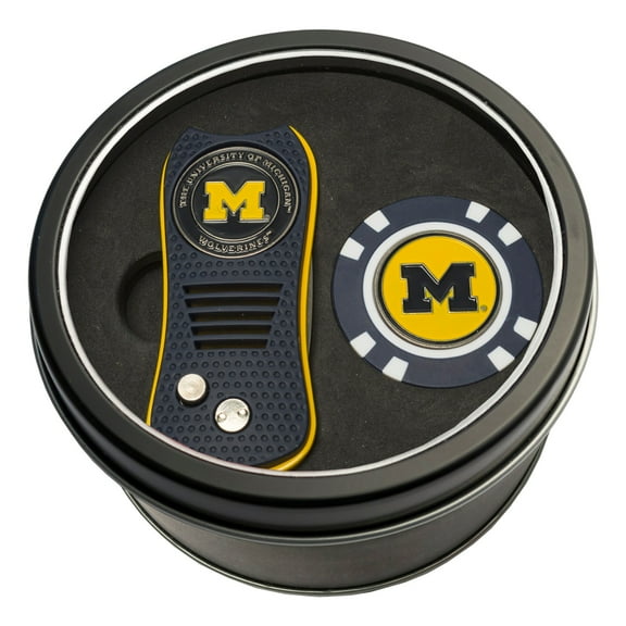 Michigan Wolverines Switch Chip Golf Tin Set