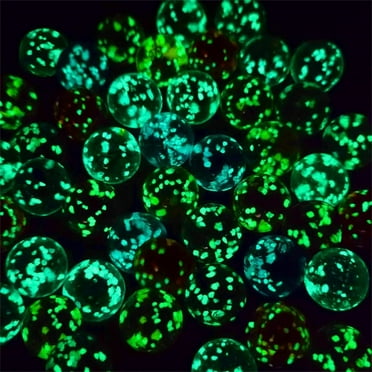 0.6In Mixed Colors Glow Marbles,20 Pcs Marbles Glow in the Dark,Glass Marbles Runs for Kids,Decorative Glowing Marbles for Teenagers and Adults