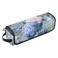 thumbnail image 2 of Hair Tool Organizer Bag with Heat Resistant Mat Removable Travel Storage Case for Hot Air Brushes Curling Irons Blue and White Flower Pattern, 2 of 8