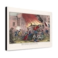 thumbnail image 1 of Canvas Print: The French Revolution: Burning The Royal Carriages At The Chateau, 1 of 3