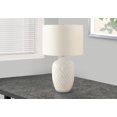 thumbnail image 1 of Monarch Specialties Lighting, 25"h, Table Lamp, Cream Ceramic, Ivory / Cream Shade, Transitional, 1 of 6