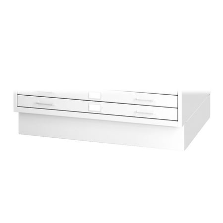 UPC: 0073555499995 | Safco 2-Drawer Flat File Cabinet UnAssembled Specialty White 4999WHR