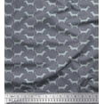 thumbnail image 1 of Soimoi Poly Georgette Fabric Dachshund Dog Print Fabric by Yard 52 Inch Wide, 1 of 3