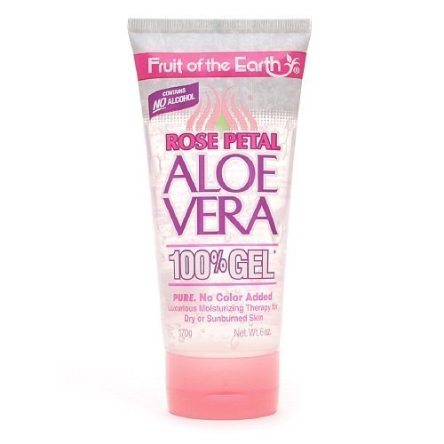 Fruit of the Earth Aloe Vera 100 Gel, Rose Petal, 6 Oz
