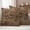 Dark Yellow Dark Brown, variant on Leopard Printed Outdoor Waterproof Pillow Covers, Modern Animals Textured Brown Decorative Square Throw Pillowcase Sofa Cushion Sham for Patio/Couch/Chair, 20"x20" 2 Pack