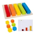 thumbnail image 1 of Bloques de aprendizaje de matemáticas bloques de construcción de madera coincidencia para niños niños niños educación temprana cubos juguetes, 1 of 9
