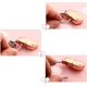 thumbnail image 4 of 1 par de llaveros para amantes, llaveros con forma de cerdo con nariz magnética, regalo para amigos jóvenes, aleación de Zinc brillante, negro y oro rosa JM, 4 of 5