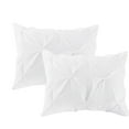 Pintuck White 5pc Comforter Set Queen