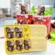 thumbnail image 4 of Bandeja de cubitos de hielo de silicona Teddy Bear | Molde de 6 osos para hielo, dulces, jabón, velas | Grado alimenticio, flexible, de fácil liberación | A prueba de fugas, apto para lavavajillas, 4 of 5