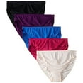thumbnail image 2 of Fruit of the Loom Women's 5 Pack Microfiber Hi-Cut Panties, Assorted, 10, 2 of 2
