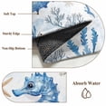 thumbnail image 5 of Ocean Seahorse 5x7 Area Rugs for Living Room, Starfish Shell Seaweed Watercolor Non Slip Floor Mat Washable Low-Profile Indoor Carpet for Bedroom, Dining Room, Bathroom, 5 of 9