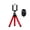 Remote RedT, variant on Flexible Octopus Mini Tripod Stand with Universal Phone Holder Clip, Bendable Portable Smartphone Camera Mount, Handheld Monopod Bracket for Selfie Vlog Live Stream