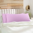 thumbnail image 1 of PiccoCasa 2Pcs Body Pillowcases Microfiber Pillow Covers, Standard Violet, 1 of 9