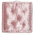 thumbnail image 4 of SAFAVIEH Belia Solid Floor Pillow, 25" x 25", Blush, 4 of 6