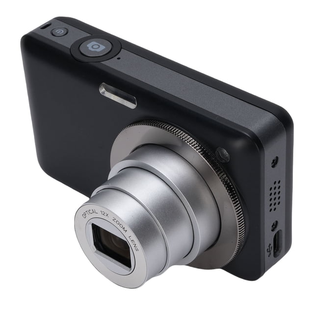 Cámara Digital 4K Para Fotografía, Cámara De Vlogging Wifi HD De 64MP Con Zoom óptico 12x, Pantalla Incorporada De Pantalla De 3 Pulgadas, Diseño De Lente Retráctil, Cámara