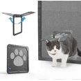 thumbnail image 1 of Pet Flap Fly Screen with Magnet Dog Flap Cat Flap for Fly Screen Door Lockable pet door for cats/dogs, 1 of 5
