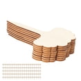 thumbnail image 3 of 100pcs Plant Labels Tree Shape Tip Design Poplar Plywood Glossy Appearance Easy Writing Garden Markers Signs, 3 of 7