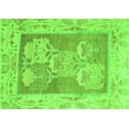 thumbnail image 1 of Ahgly Company Indoor Rectangle Abstract Green Modern Area Rugs, 2' x 5', 1 of 4