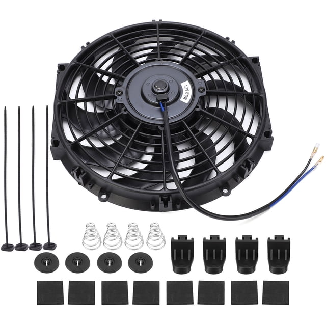 12 Inch Universal Car Slim Push Pull Electric Engine Cooling Fan 12V with Mounting Kit