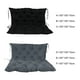 thumbnail image 3 of Cateissary Cojín de asiento de silla mecedora de poliéster, transpirable, a la moda, impermeable, a prueba de sol, cojines de sofá, accesorios Decoración del hogar Gris 150x100x10cm, 3 of 6