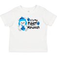 thumbnail image 3 of Inktastic It's My 1st Hanukkah Cute Bear with Dreidel Boys or Girls Baby T-Shirt, 3 of 5