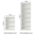 thumbnail image 3 of Kit Estante Librero Madesa 6908 y Organizador 6907 Blanco, 3 of 10