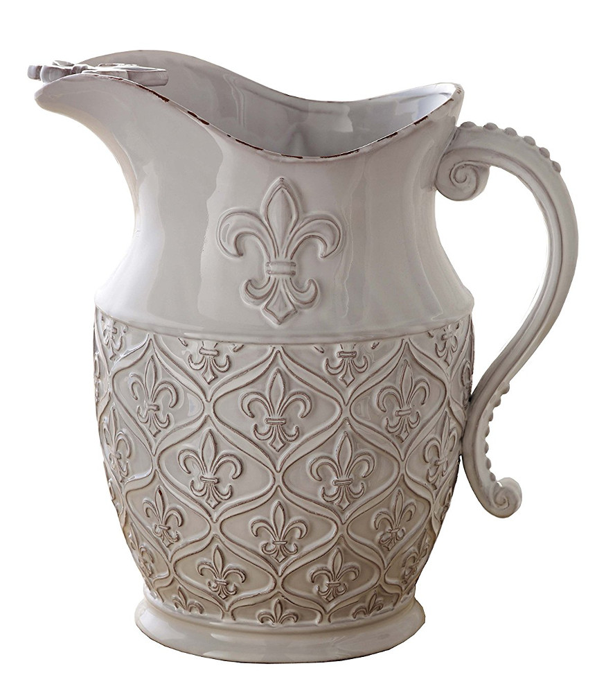 Beverage Serveware Mud Pie Gold Bubble Glass Pitcher Carafes & Pitchers