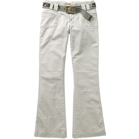 No Boundaries - Juniors Surplus Pants with Canvas Belt