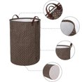 thumbnail image 2 of Cesta de lavandería independiente con tapa, cesto de ropa plegable con cordón grande y asa, 2 of 5