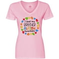 thumbnail image 3 of Inktastic I Love my Brother Autism Awareness Women's V-Neck T-Shirt, 3 of 5
