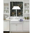 thumbnail image 4 of Forest Deer Kitchen Curtains Sets 24 Inch Length with Valance, Farmhouse River Vintage Elk Swag Valances and Tiers Curtain Set Drapes Swag Curtains for Living Room, Bathroom, Bedroom, Cafe, 4 of 6