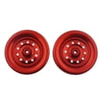 thumbnail image 4 of Esquirla Hard Plastic Tires Metal Wheel Rims Black/Red /10th Model Car RC Truck Red Wheel Rim, 4 of 7