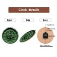 thumbnail image 7 of Green Metal Wall Clock Vintage Style Home Decor 10-Inch Silent Wooden Wall Clock, Battery Operated (AA Batteries Not Included), Artistic Home Decor, 7 of 7