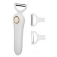 thumbnail image 5 of Electric Peeler Handheld USB Rechargeable Fruit Vegetables Peeler with 3 Cutter Heads for Home, 5 of 5