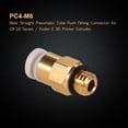thumbnail image 4 of Aibecy PC4-M6 Male Straight Pneumatic Tube Push Fitting Connector Compatible for CR-10 Ender 3 3D Printer Extruder, 4 of 7