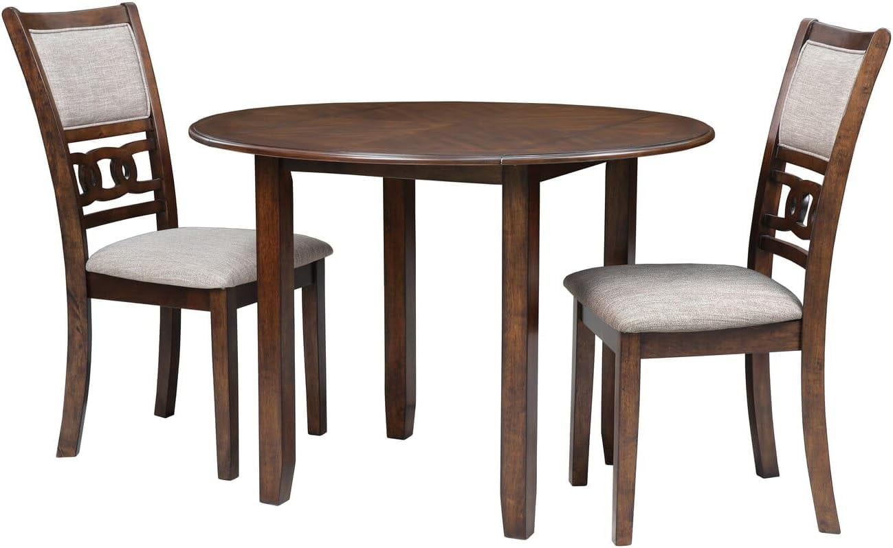 TMS Gino 5-Piece Small Kitchen Dinette Set, Round Table and Four