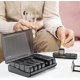 thumbnail image 5 of Organizador de pastillas semanal 4 veces al día, pastillero diario portátil de 7 días para viajes, Pastillero a prueba de luz (negro), 5 of 5