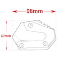 thumbnail image 2 of Woxiu Motocycle Kickstand Shoes Fit for Ya.ma.ha YZF R3 2015-2025, YZF R7 2022-2025, YZF R9 2025 2026 CNC Side Stand Enlarge Extension Pad yzf Accessories, 2 of 6