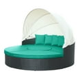 thumbnail image 4 of Modway Quest Canopy Outdoor Patio Daybed in Espresso Turquoise, 4 of 9