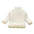 thumbnail image 1 of WEAIXIMIUNG Chandail Noir pour Filles 4T Nouveau Chandail d'Automne et d'Hiver pour Enfants Chandail Col Rond pour Garçons Chandail Épais et Bas à Col Roulé pour Filles, 1 of 4