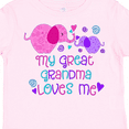 thumbnail image 4 of Inktastic My Great Grandma Loves Me- Cute Elephants Boys or Girls Toddler T-Shirt, 4 of 5