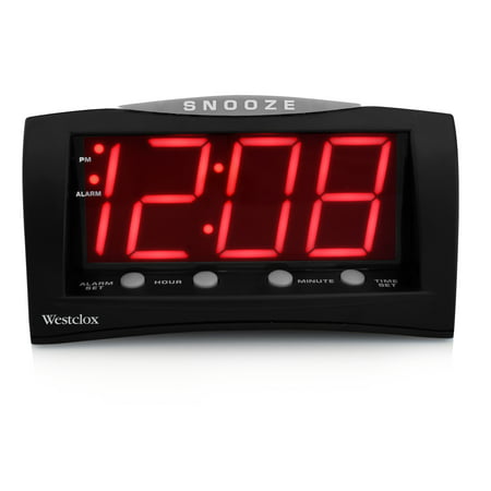 66705A- Westclox Triad Alarm Clock with Large 1.8
