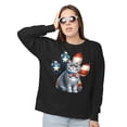 thumbnail image 2 of Patriotic British Shorthair 4th of July Independence Paws Sweatshirt Unisex Merch Cat Lover Kitten Owner Gifts - 02010, 2 of 6