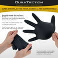 thumbnail image 4 of Dura-Gold HD Black Nitrile Disposable Gloves, Box of 100, Size Medium, 6 Mil - Latex Free, Powder Free, Textured Grip, Food Safe, 4 of 7
