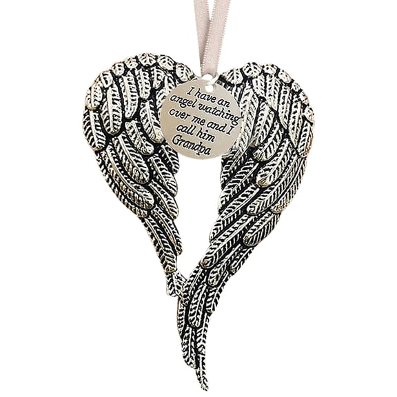 KCEHTA Angel Wings Christmas Ornaments, Angel Wings Ornaments for Christmas Tree, Memorial Christmas Tree Hanging Ornaments, Christmas Remembrance Ornament for Home Party Decorations