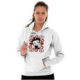 thumbnail image 5 of Betty Boop Cartoon Hearts and Kisses Hoodie Sweatshirt Women Brisco Brands M, 5 of 6